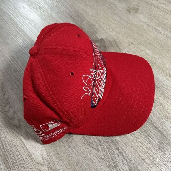 Vintage New Era 1998 Mark McGwire St Louis Cardinals Hat‎ Snapback MLB Red Cap - Picture 7 of 9